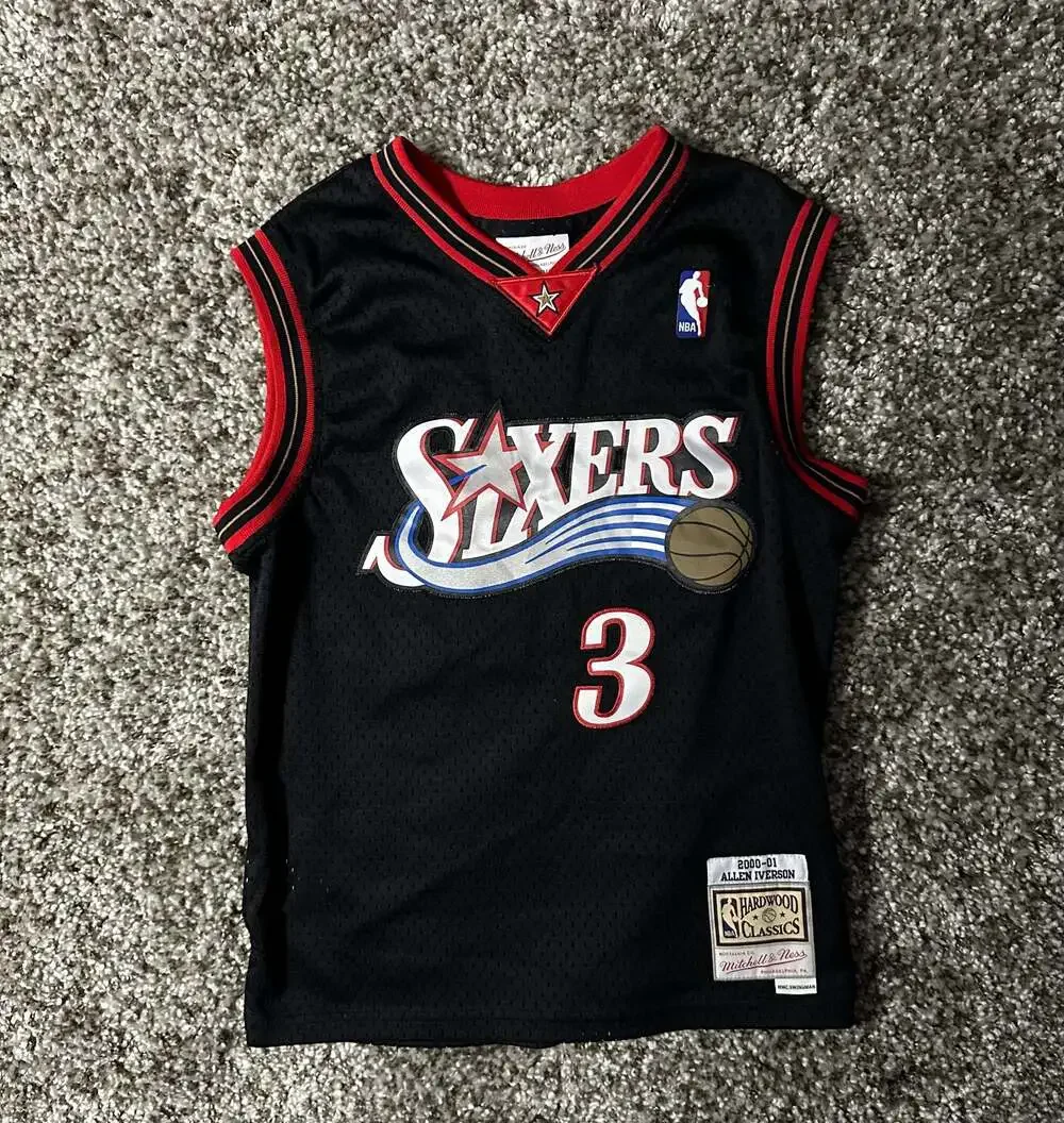 *YOUTH* Mitchell & Ness Allen Iverson Philadelphia 76ers 2000-01 Hardwood Classi